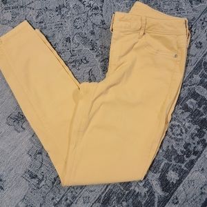 Maurices yellow skinny jeans